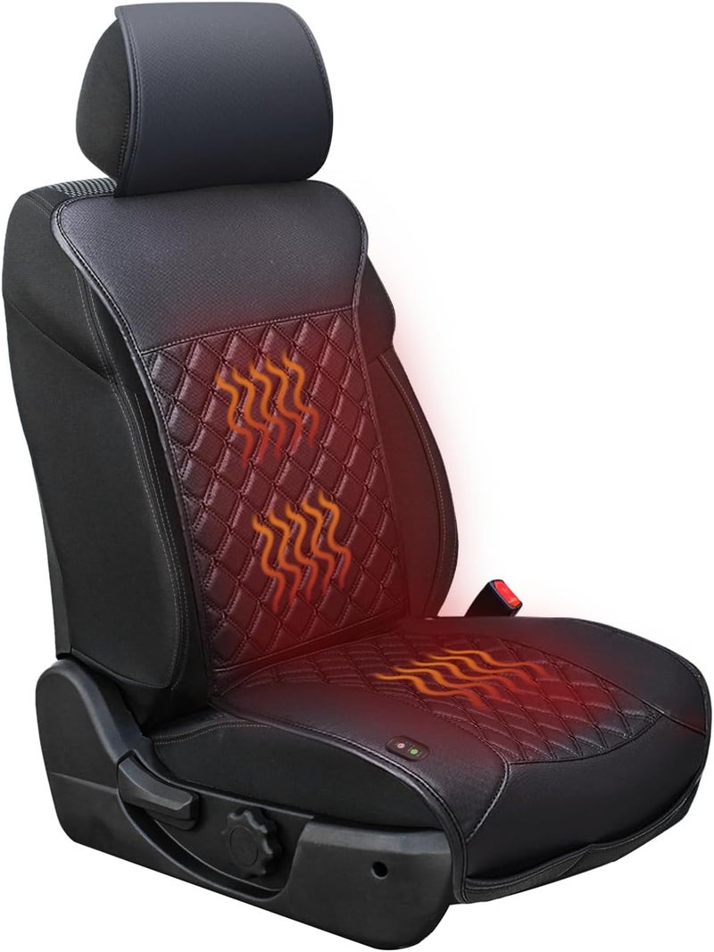 LUSRAIT Universal Seat Cushion, Comfortable Seat Cover with Full Back Support in Winter - Image 1